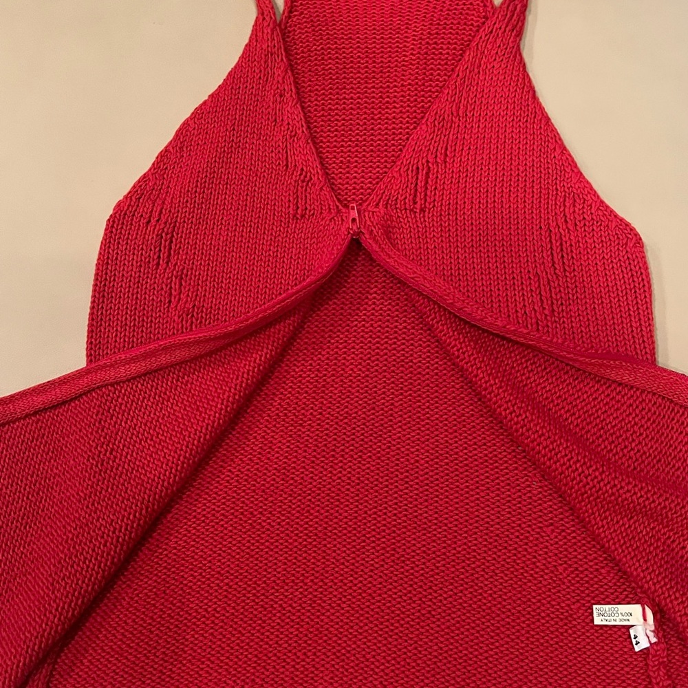 Red Knit Top